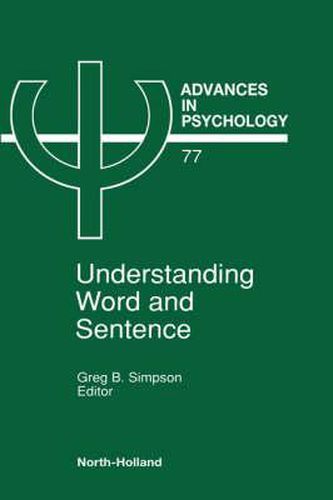 Cover image for Understanding Word and Sentence