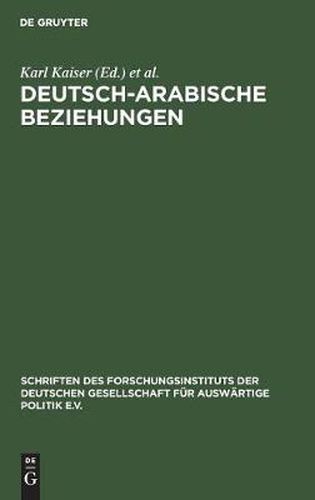Cover image for Deutsch-arabische Beziehungen