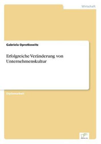 Cover image for Erfolgreiche Veranderung von Unternehmenskultur