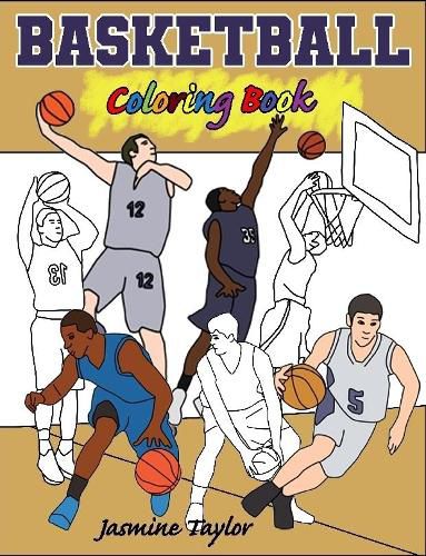 Cover image for Basketball Coloring Book