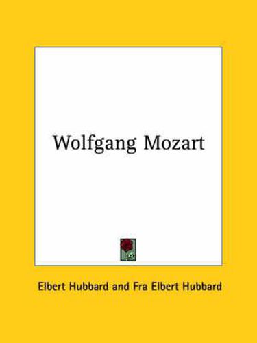 Cover image for Wolfgang Mozart