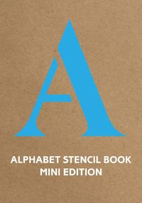 Cover image for Alphabet Stencil Book mini edition (blue)