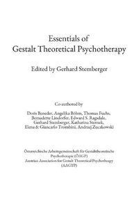 Cover image for Essentials of Gestalt Theoretical Psychotherapy