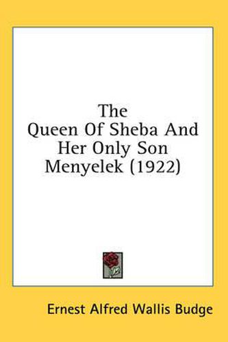 The Queen of Sheba and Her Only Son Menyelek (1922)