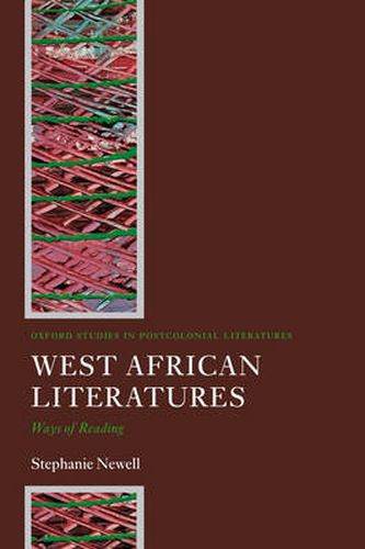 Cover image for West African Literatures: Ways of Reading