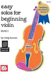 Cover image for Easy Solos for Beginning Violin, Level 1