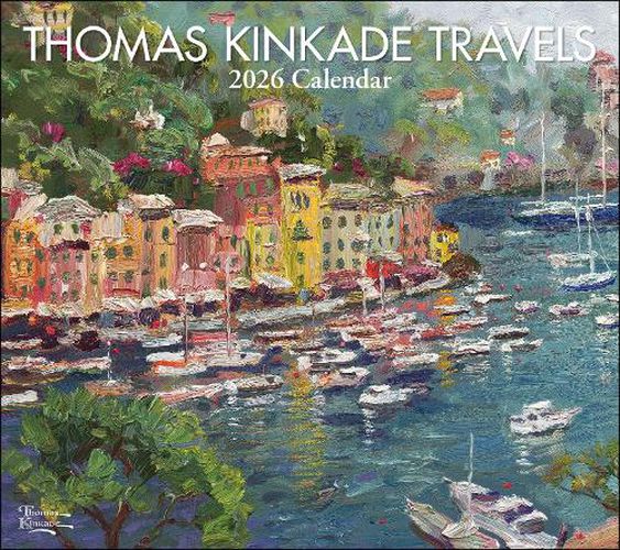 Cover image for Thomas Kinkade Travels 2026 Deluxe Wall Calendar