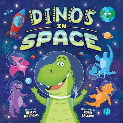 Cover image for Dinos in Space (Picture Book)