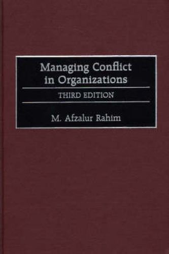 Cover image for Managing Conflict in Organizations, 3rd Edition