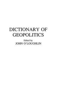 Cover image for Dictionary of Geopolitics