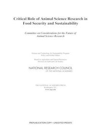 Cover image for Critical Role of Animal Science Research in Food Security and Sustainability