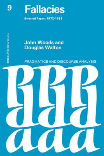 Cover image for Fallacies: Selected Papers 1972-1982