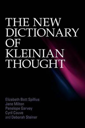 Cover image for The New Dictionary of Kleinian Thought