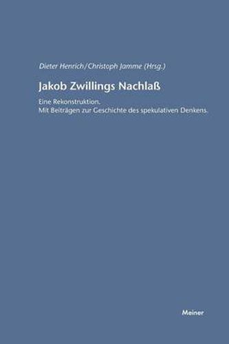 Cover image for Jakob Zwillings Nachlass