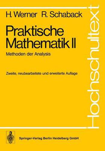 Cover image for Praktische Mathematik II: Methoden Der Analysis