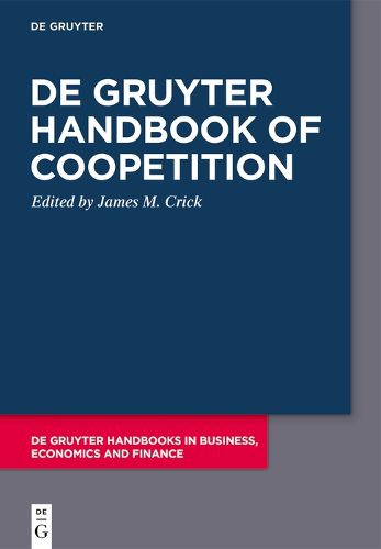 Cover image for De Gruyter Handbook of Coopetition