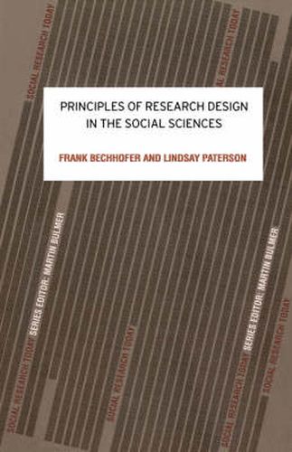 Cover image for Principles of Research Design in the Social Sciences