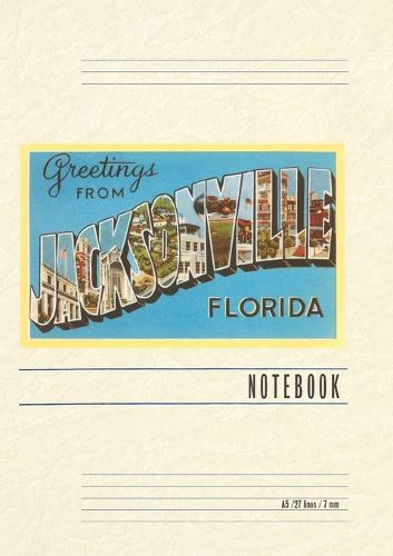 Cover image for Vintage Lined Notebook Greetings from Jacksonville, Florida