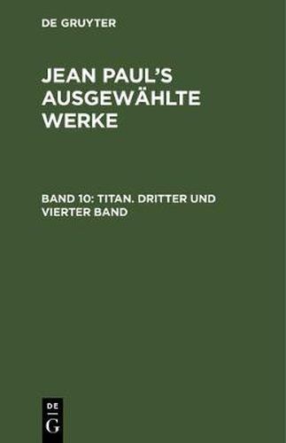 Cover image for Titan. Dritter und vierter Band