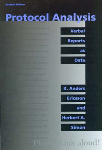 Cover image for Protocol Analysis: Verbal Reports as Data