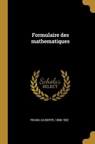 Cover image for Formulaire des mathematiques