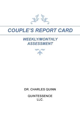 Cover image for Couple's Report Card Weekly/Monthly Assessment