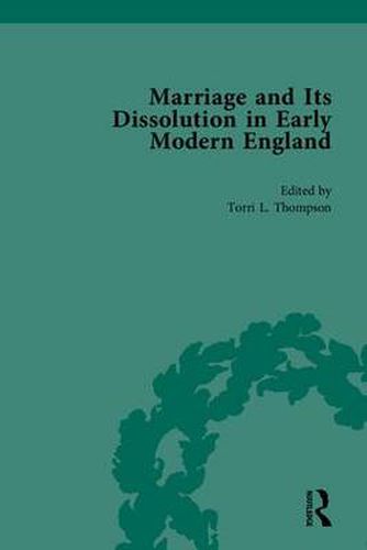 Cover image for Marriage and Its Dissolution in Early Modern England