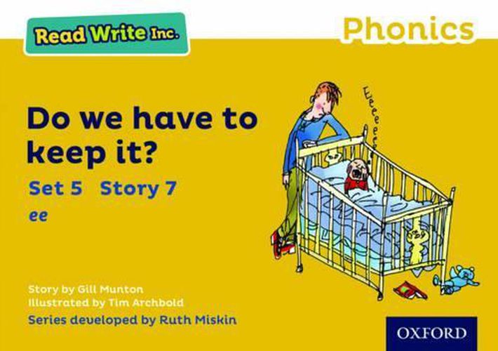 Cover image for Read Write Inc. Phonics: Yellow Set 5 Storybook 7 Do We Have to Keep it?