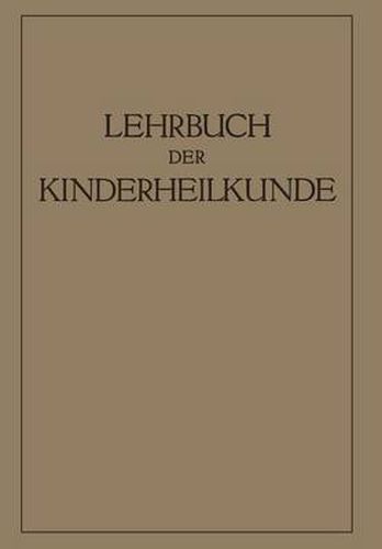 Lehrbuch Der Kinderheilkunde