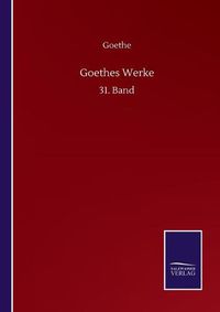 Cover image for Goethes Werke: 31. Band