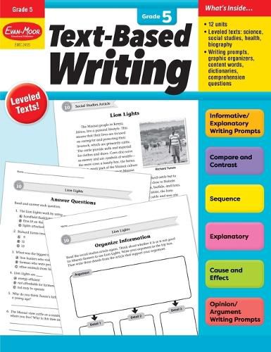 Text-Based Writing, Grade 5 Teacher Resource