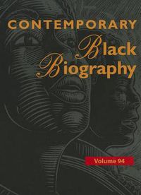 Cover image for Contemporary Black Biography, Volume 94: Profiles from the International Black Community