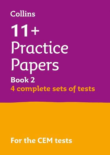 11+ Verbal Reasoning, Non-Verbal Reasoning & Maths Practice Papers Book 2 (Bumper Book with 4 sets of tests): For the Cem 2022 Tests