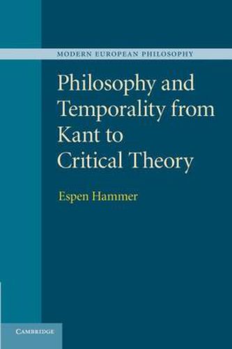 Cover image for Philosophy and Temporality from Kant to Critical Theory