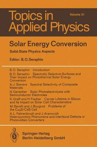 Cover image for Solar Energy Conversion: Solid-State Physics Aspects