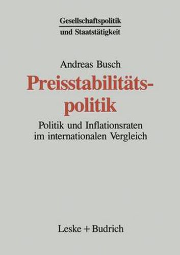 Cover image for Preisstabilitatspolitik: Politik Und Inflationsraten Im Internationalen Vergleich