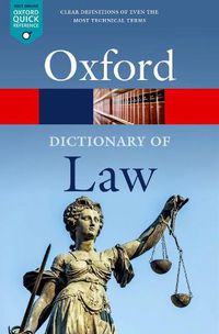 Cover image for A Dictionary of Law