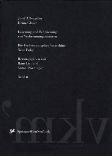 Cover image for Lagerung Und Schmierung Von Verbrennungsmotoren