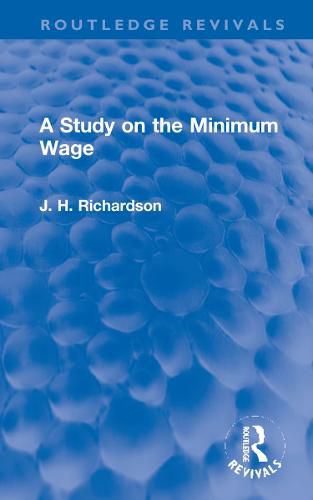 Cover image for A Study on the Minimum Wage