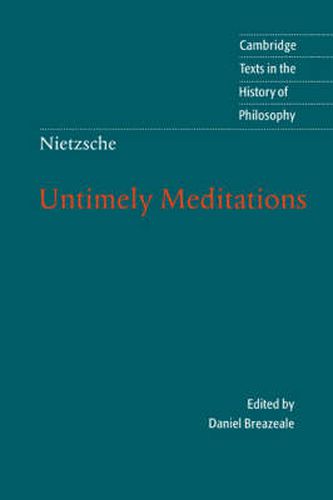 Cover image for Nietzsche: Untimely Meditations