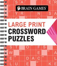 Cover image for Brain Games - Large Print Crossword Puzzles (Arrow)