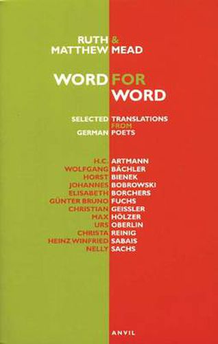 Cover image for Word for Word: Selected Translations of German Poets