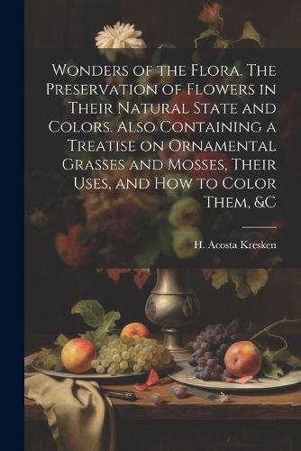 Cover image for Wonders of the Flora. The Preservation of Flowers in Their Natural State and Colors. Also Containing a Treatise on Ornamental Grasses and Mosses, Their Uses, and how to Color Them, &c