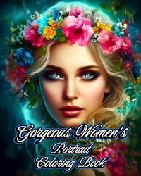 Cover image for Gorgeous Women's Portrait Coloring Book