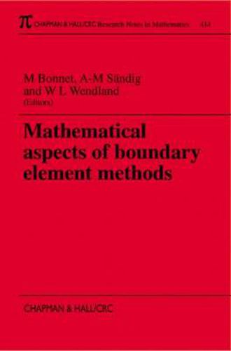 Cover image for Mathematical Aspects of Boundary Element Methods