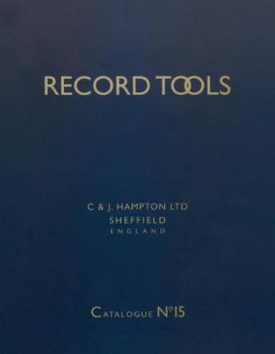 Cover image for Record Tools: No. 15: Reprint of Catalogue No.15 of 1938. With a Guide for Plane Collectors