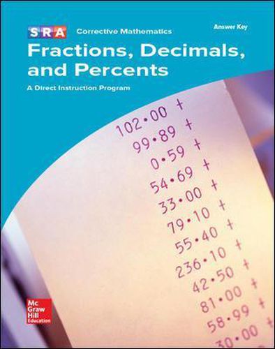 Cover image for Corrective Mathematics Fractions, Decimals, and Percents, Additional Answer Key