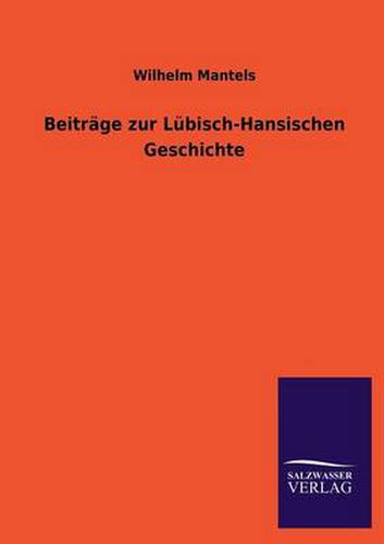 Cover image for Beitrage zur Lubisch-Hansischen Geschichte