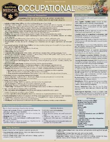Cover image for Occupational Therapy: A Quickstudy Laminated Reference Guide