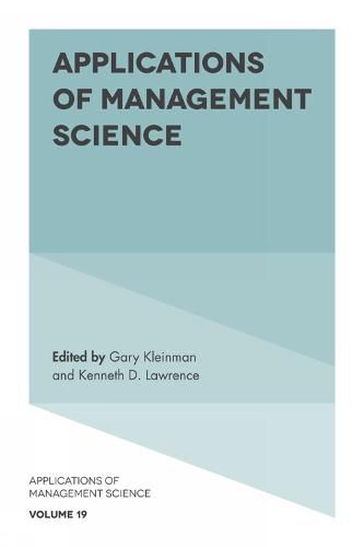 Cover image for Applications of Management Science